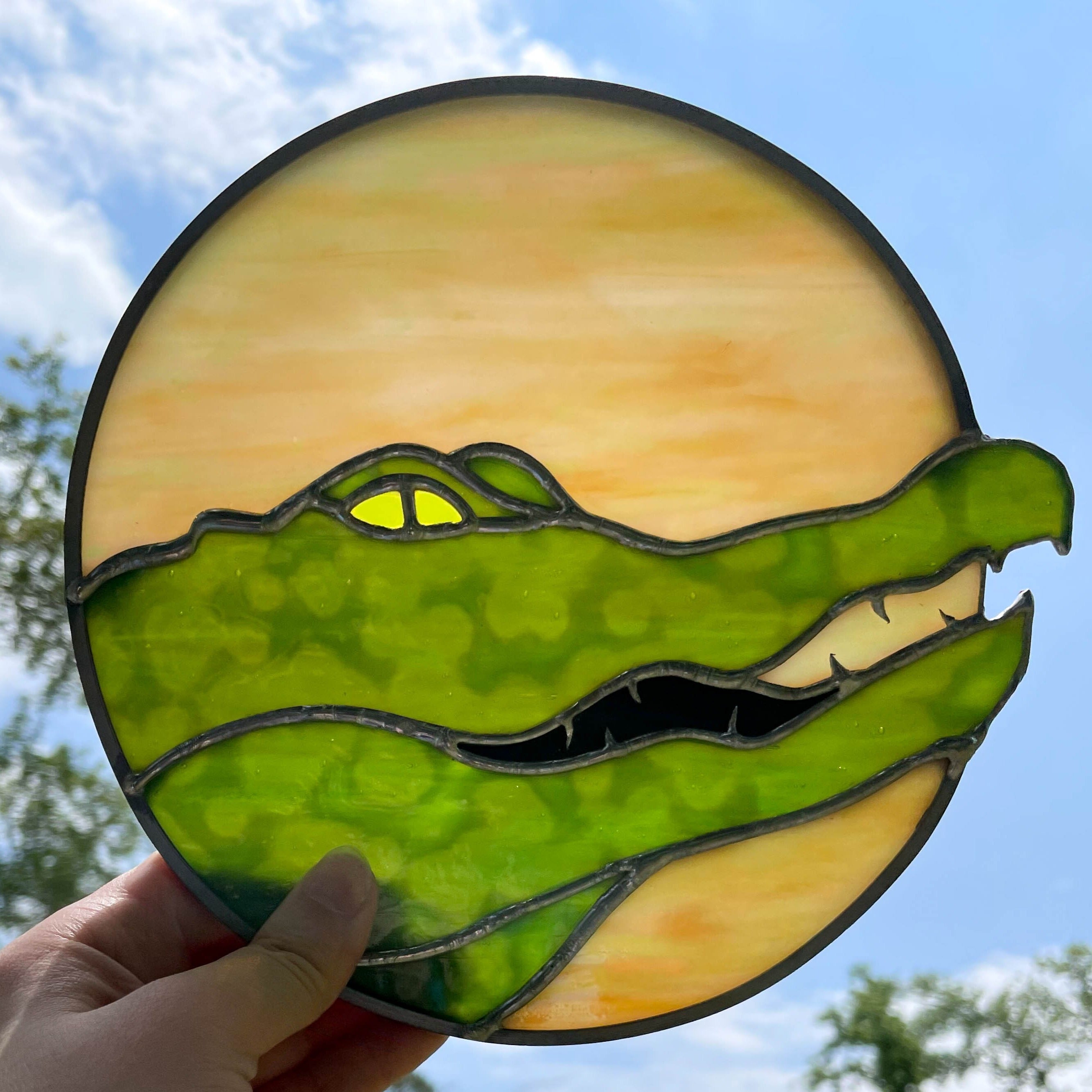 Alligator Loki | Croki | Crocodile | Variant | buy Stained Glass Suncatcher